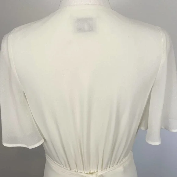 Show Me Your Mumu White Sophia Wrap Dress Size Medium New - Picture 10 of 16